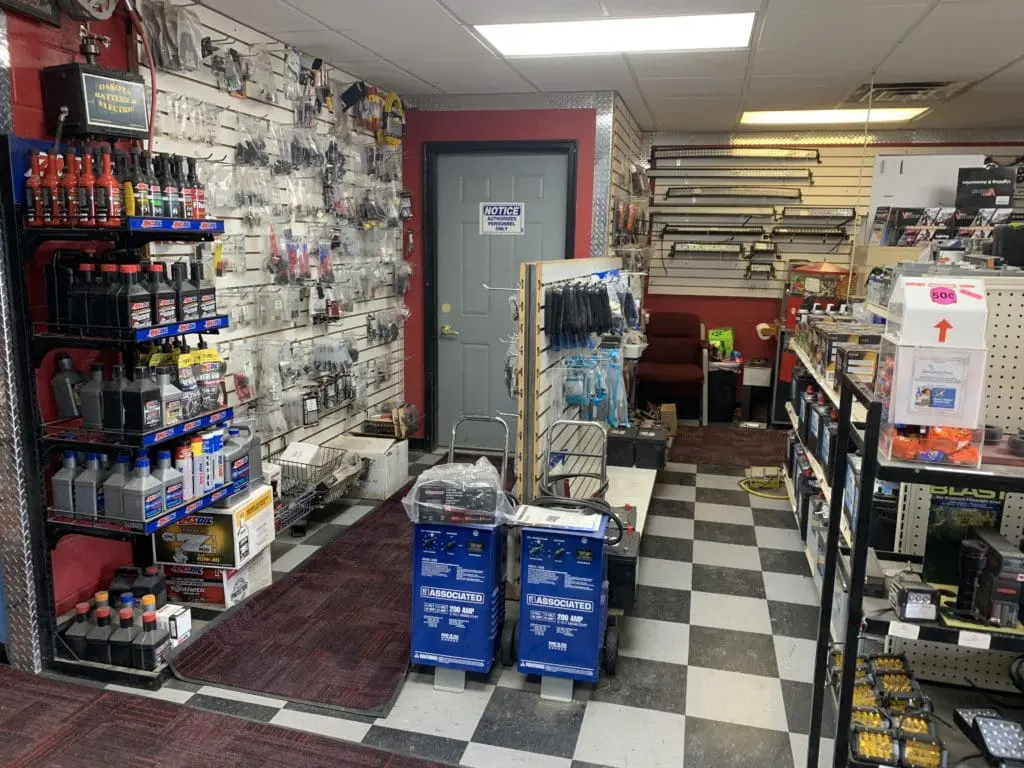 Dakota Battery store interior