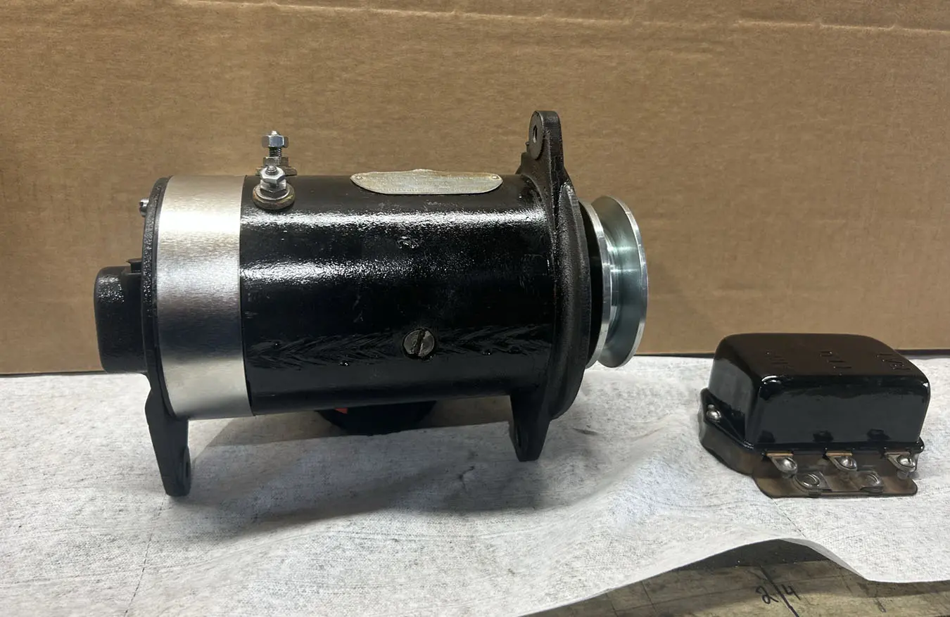 A rebuild automotive generator ready to be installed in a vehicle